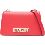 Bolsos satchel rojos de piel plegables con logo MOSCHINO Love Moschino para mujer 