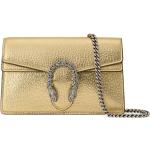 Bolsos satchel dorados plegables metálico Gucci Dionysus para mujer 