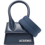 Bolsos azul marino de piel de moda plegables con logo Jacquemus para hombre 