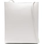 Bolsos satchel blancos de piel plegables con logo Calvin Klein Lisa para mujer 