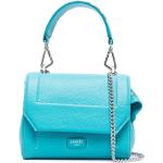 Bolsos satchel azules de algodón rebajados plegables con logo Lancel para mujer 