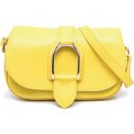 Bolsos satchel amarillos rebajados con logo Ralph Lauren Collection para mujer 