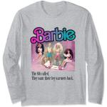Camisetas grises de encaje de manga larga Barbie manga larga de encaje talla S para mujer 