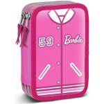 Estuches rosas de goma Barbie oficinas para mujer 