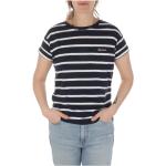 Camisetas negras de algodón a rayas informales con rayas BARBOUR talla S para mujer 