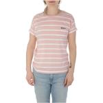 Camisetas rosas de algodón a rayas con rayas BARBOUR talla L para mujer 