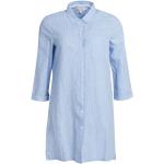 Vestidos azules de algodón de lino rebajados BARBOUR talla S para mujer 