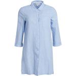 Vestidos azules de algodón de lino rebajados BARBOUR talla XS para mujer 