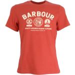 Camisetas rojas de manga corta BARBOUR talla L para mujer 