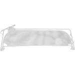 Barrera anticaida cama 1.5m longitud 50cm alto acabado aluminio/tela
