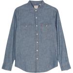 Camisas azules de algodón de manga larga manga larga LEVI´S Barstow Western talla M para hombre 