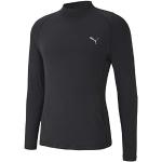 Camisetas térmicas negras manga larga con cuello redondo Puma talla M para hombre 