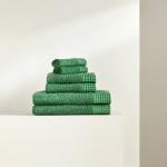 Toallas verdes de algodón de mano 