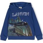 Sudaderas azules de algodón con capucha Batman manga larga con logo LANVIN talla XS para mujer 