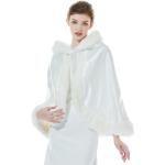 Abrigos blancos de cuero con capucha  Talla Única para mujer 