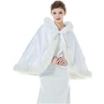 Abrigos blancos de cuero con capucha  Talla Única para mujer 
