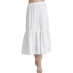 Faldas blancas de piel de tablas  de verano tallas grandes talla XXL para mujer 