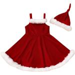 Disfraces rojos de poliester de Navidad infantiles 24 meses para niña 