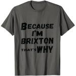 Camisetas grises de encaje de encaje Brixton talla S para hombre 