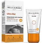 Cremas hidratantes faciales doradas antimanchas para la cara para la piel grasa con antioxidantes con factor 50 Bella Aurora textura en gel 