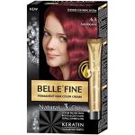 BELLE'FINE® - Black Series - Tinte permanente natural - Con 3 aceites y queratina - Caoba