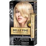 BELLE'FINE® - Black Series - Tinte permanente natural - Con 3 aceites y queratina - Rubio ceniza claro