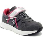 Sneakers grises con velcro informales United Colors of Benetton talla 24 infantiles 