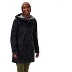 Abrigos negros de sintético con capucha  tallas grandes impermeables, transpirables Berghaus talla 3XL para mujer 