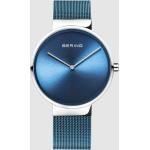 Relojes azules de acero de pulsera malla analógicos Bering para mujer 