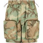 Pantalones cortos cargo verdes de poliester rebajados militares Dolce & Gabbana para hombre 