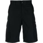 Pantalones cortos cargo negros de algodón con logo Napapijri para hombre 