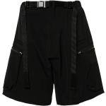Pantalones cortos cargo negros de poliamida ACRONYM con tachuelas para hombre 