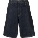 Pantalones cortos cargo azules de poliester con logo Carhartt Work In Progress para hombre 