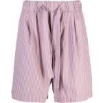 Pijamas orgánicos rosas de algodón con rayas Birkenstock de materiales sostenibles para mujer 