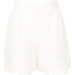 Shorts blancos de poliamida rebajados de encaje talla XL para mujer 