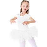 Vestidos blancos de algodón de ballet infantiles 7 años para niña 
