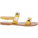 Sandalias amarillas de goma de tiras rebajadas Bibi Lou con tachuelas talla 37 para mujer 