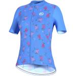 Camisetas deportivas azules de jersey rebajadas de verano transpirables floreadas Bicycle Line talla S para mujer 