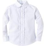Camisetas blancas de poliester de manga larga infantiles 7 años para niña 