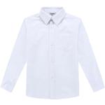 Camisas blancas de poliester de manga larga infantiles 8 años 