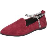 Sandalias deportivas rojas de cuero de punta abierta vintage talla 42 para mujer 