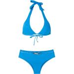 Bikinis triángulo azules de poliamida Amir Slama con lazo para mujer 