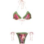 Bikinis triángulo multicolor de poliamida Tie dye Amir Slama con crochet para mujer 