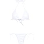 Bikinis triángulo blancos de poliamida rebajados Amir Slama con lazo para mujer 