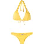 Bikinis triángulo amarillos de poliamida Amir Slama con lazo para mujer 