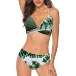 Bikinis verdes con relleno tallas grandes talla XL para mujer 