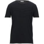 Camisetas negras de algodón de manga corta manga corta con cuello redondo de punto Bikkembergs talla XS para hombre 