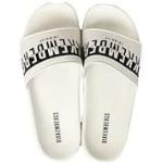Zapatillas blancas de piscina de verano con logo Bikkembergs talla 44 para hombre 