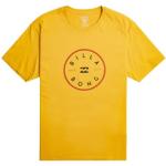Camisetas deportivas amarillas manga corta Billabong talla XS para hombre 