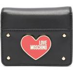 Billetera negras de poliuretano plegables con logo MOSCHINO Love Moschino para mujer 